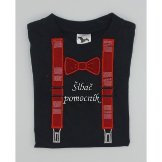 Veľkonočný detský vyšívaný textil Šibač pomocník