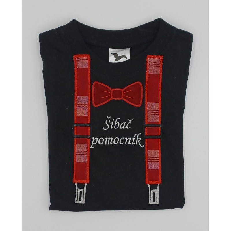 Veľkonočný detský vyšívaný textil Šibač pomocník