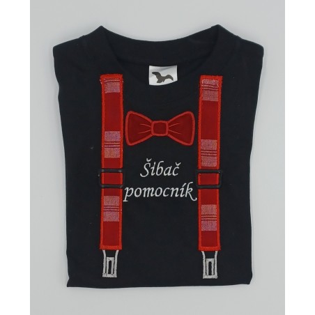 Veľkonočný detský vyšívaný textil Šibač pomocník