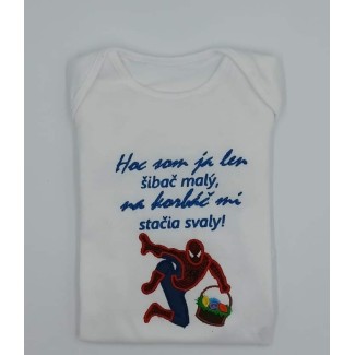 Veľkonočný detský vyšívaný textil Spiderman