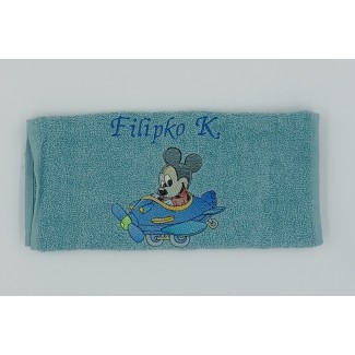 Detský uterák Mickey na lietadle