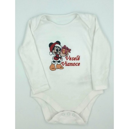 Vianočný detský vyšívaný textil Minnie