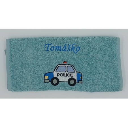 Detský uterák policajné auto