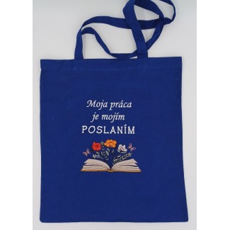 Vyšívaná taška s knihou
