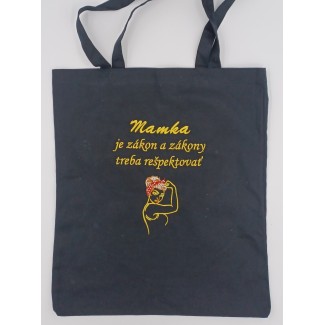 Vyšívaná taška so ženou
