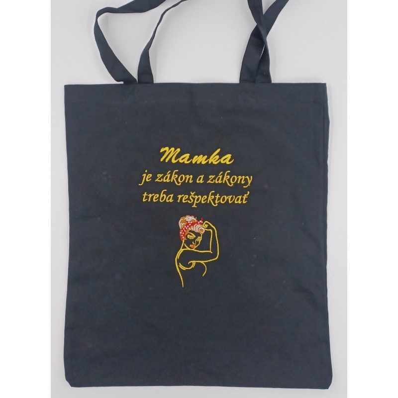 Vyšívaná taška so ženou