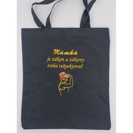 Vyšívaná taška so ženou
