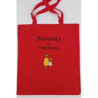 Vyšívaná taška s postavami