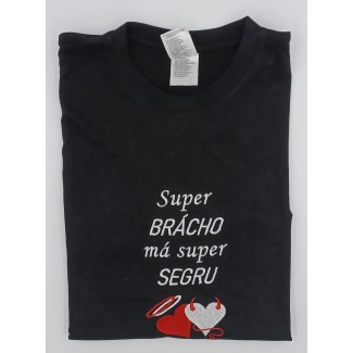 Vyšívané tričko so srdiečkami
