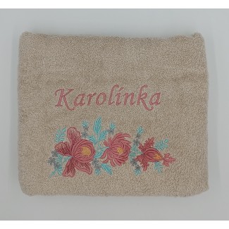 Osuška s motívom kvetov