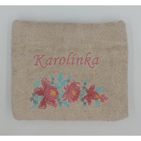 Osuška s motívom kvetov