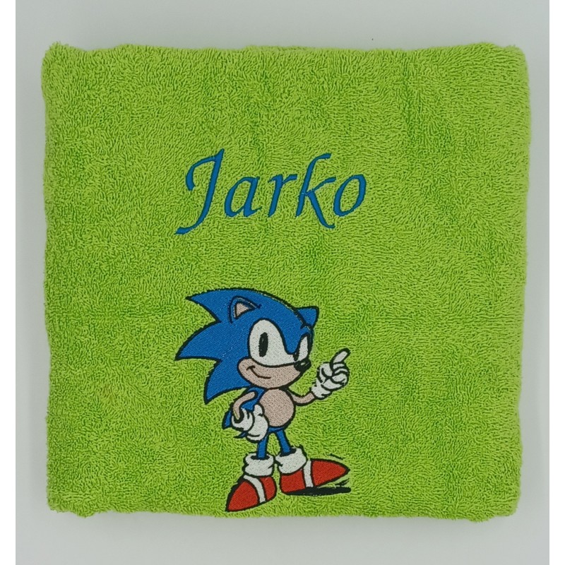 Osuška s motívom Sonic