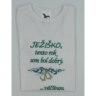 Detský vyšívaný textil vianočné zvony