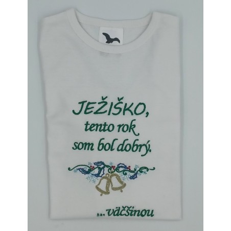 Detský vyšívaný textil vianočné zvony