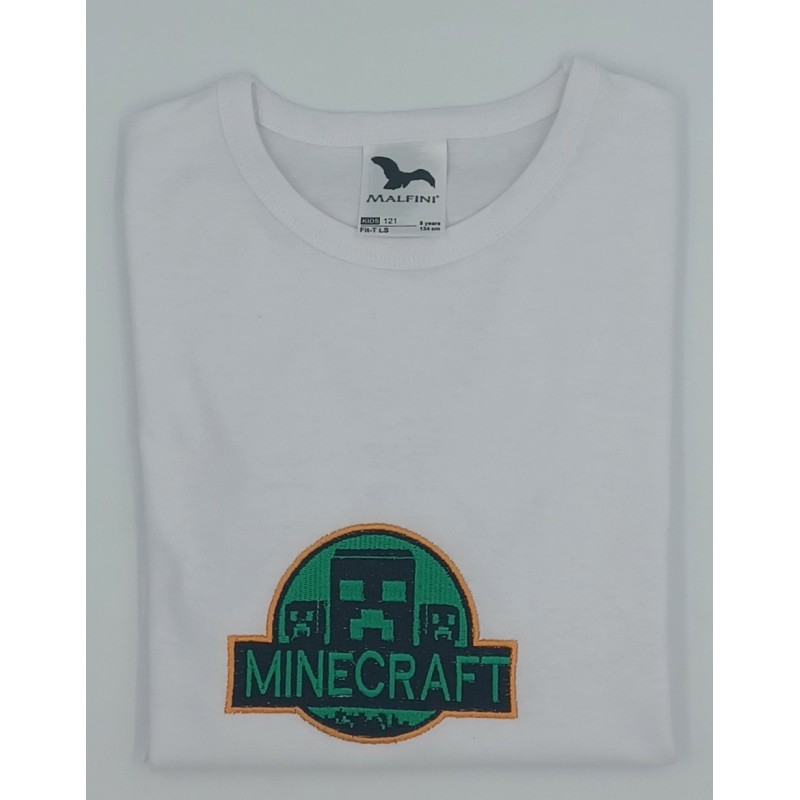 Detský vyšívaný textil minecraft