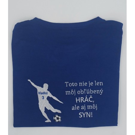 Vyšívané tričko pre mamu futbalistu - obojstranné