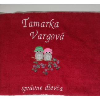 Uterák so sovičkami a s menom