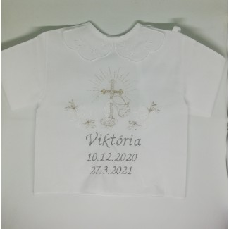 Krstná košieľka - strieborná