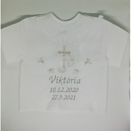 Krstná košieľka - strieborná