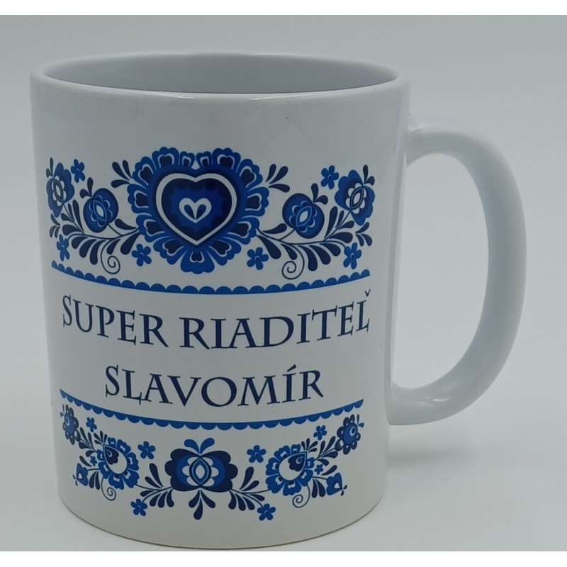 Hrnček s folk vzorom p. riaditeľovi