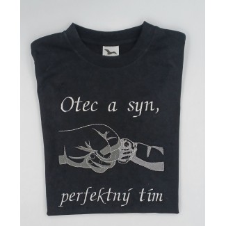 Vyšívané tričko otec a syn
