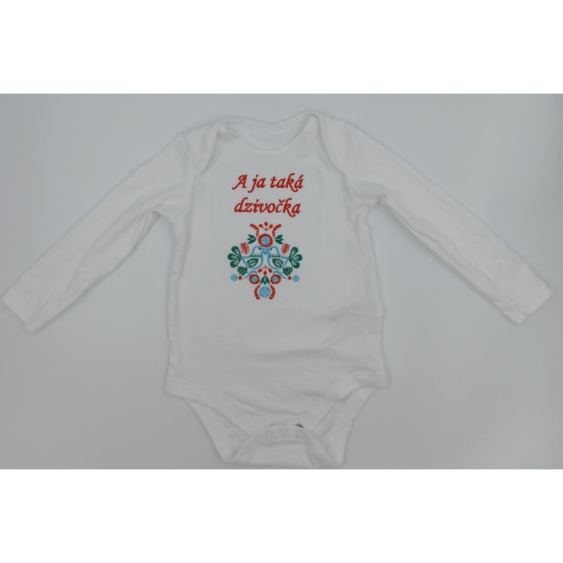 Detský vyšívaný textil A ja taká dzivočka